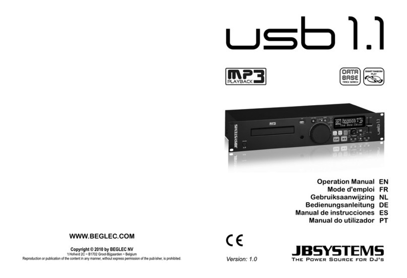 JB Systems Light USB 1.1 - V1.0 User manual