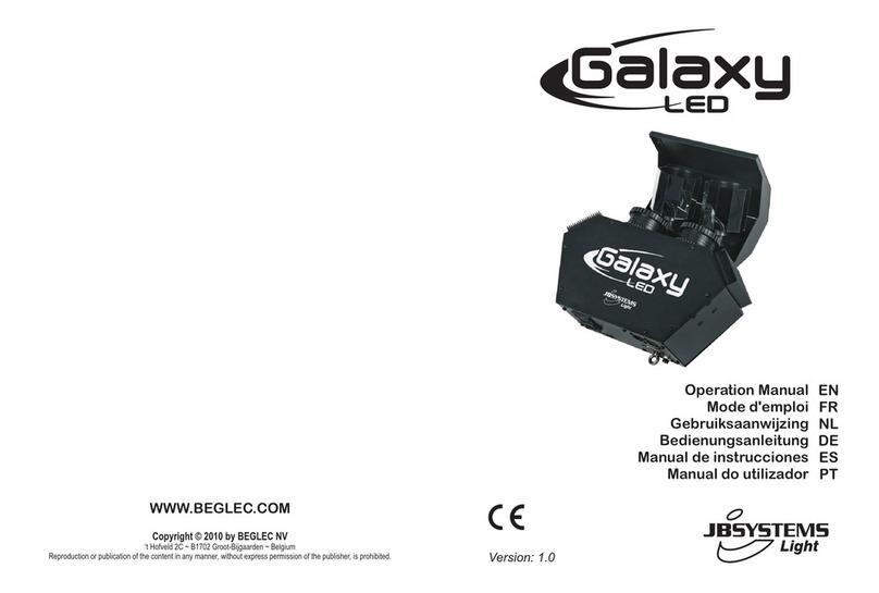 JB Systems Light GALAXY LED - V1.0 Operation manual JB Systems Light GALAXY LED - V1.0 Operation manual