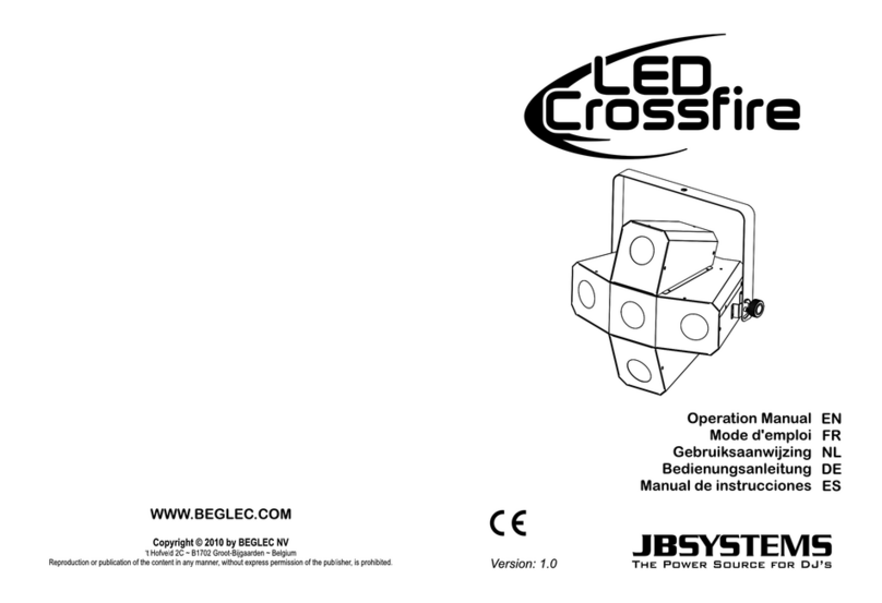 JB Systems Light LED CROSSFIRE - V1.0 User manual JB Systems Light LED CROSSFIRE - V1.0 User manual