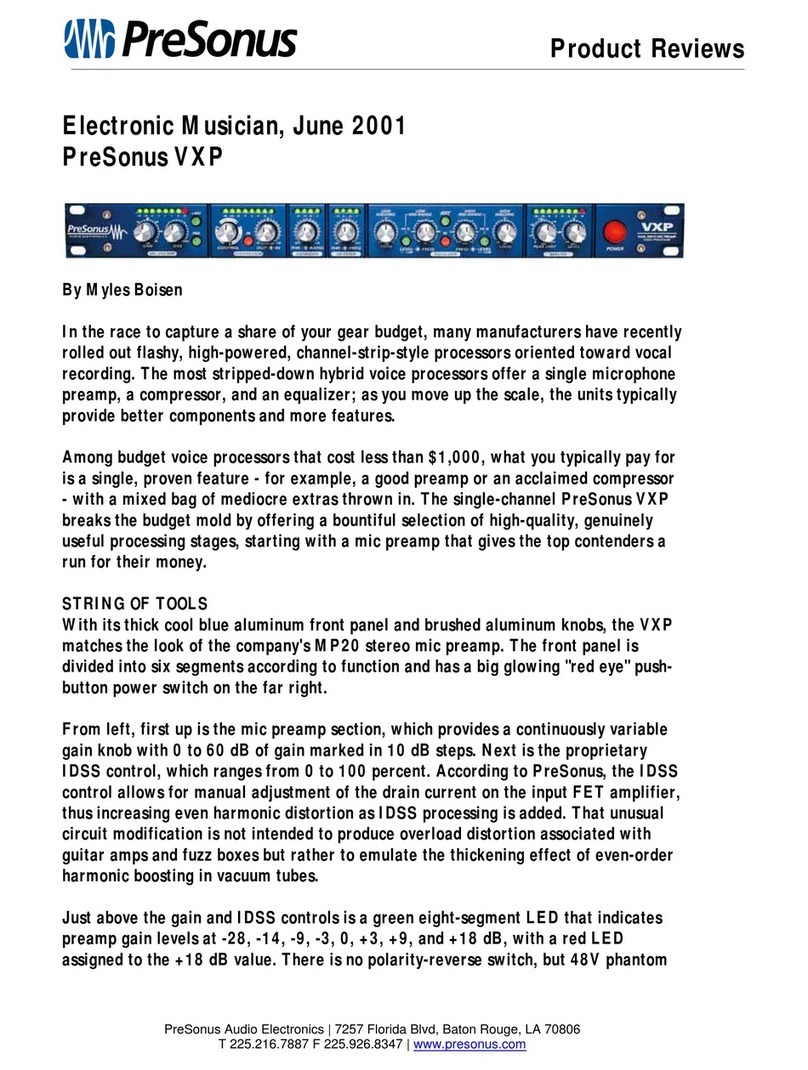 PRESONUS VXP - User manual