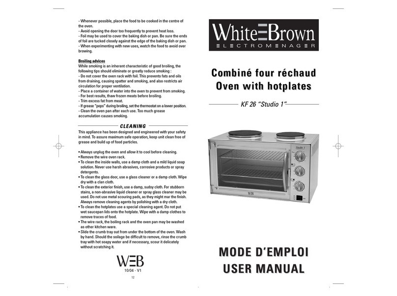 WHITE BROWN KF 26 user manual