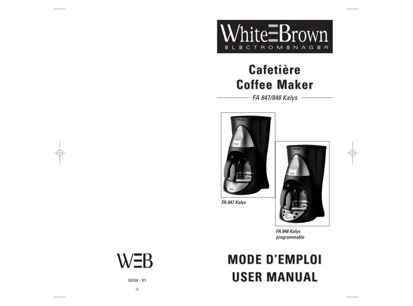 WHITE BROWN FA 847 User manual