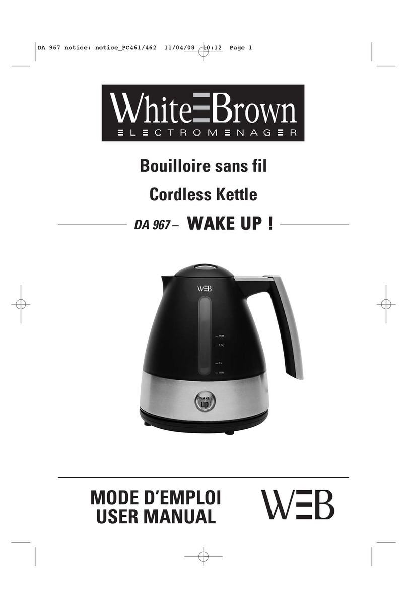 WHITE BROWN DA 967 user manual