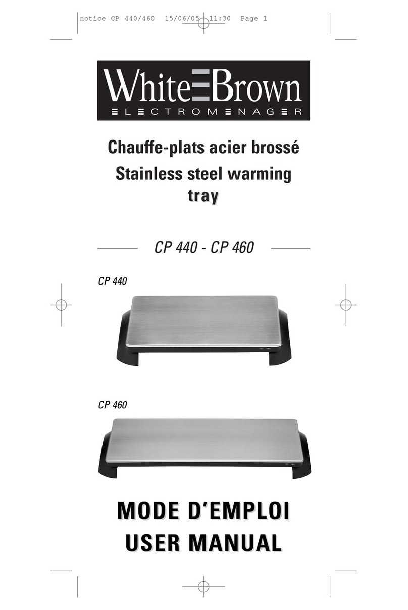 WHITE BROWN CP 460 user manual