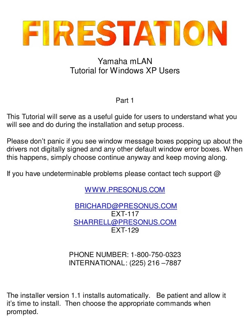 Yamaha FIRESTATION Operation instructions