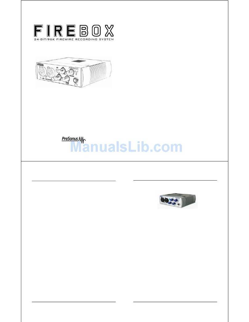 PRESONUS FIREBOX user manual