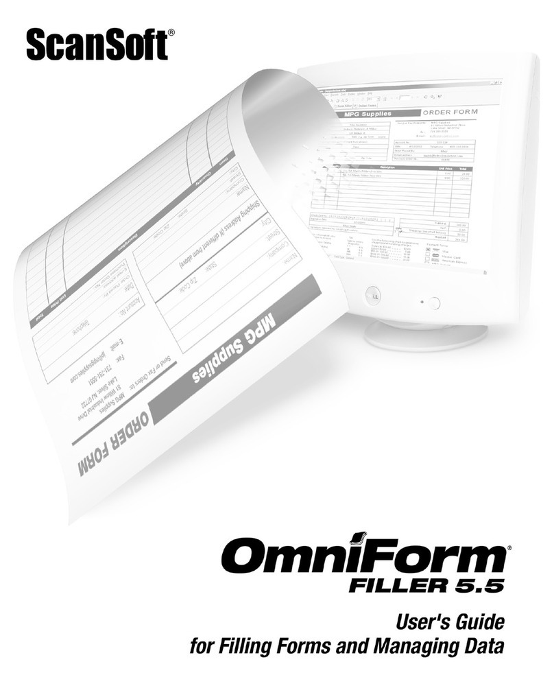 NUANCE OMNIFORM FILLER 5.5 FOR DESIGNING AND DISTRIBUTING... User manual