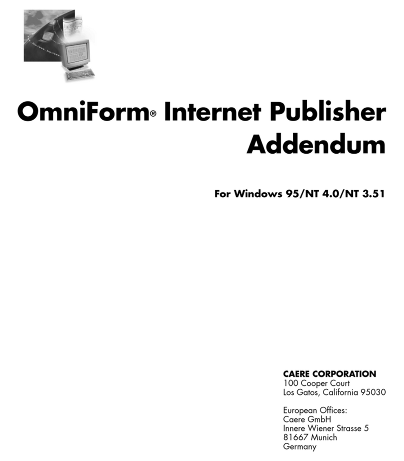 NUANCE OMNIFORM INTERNET PUBLISHER ADDENDUM User manual