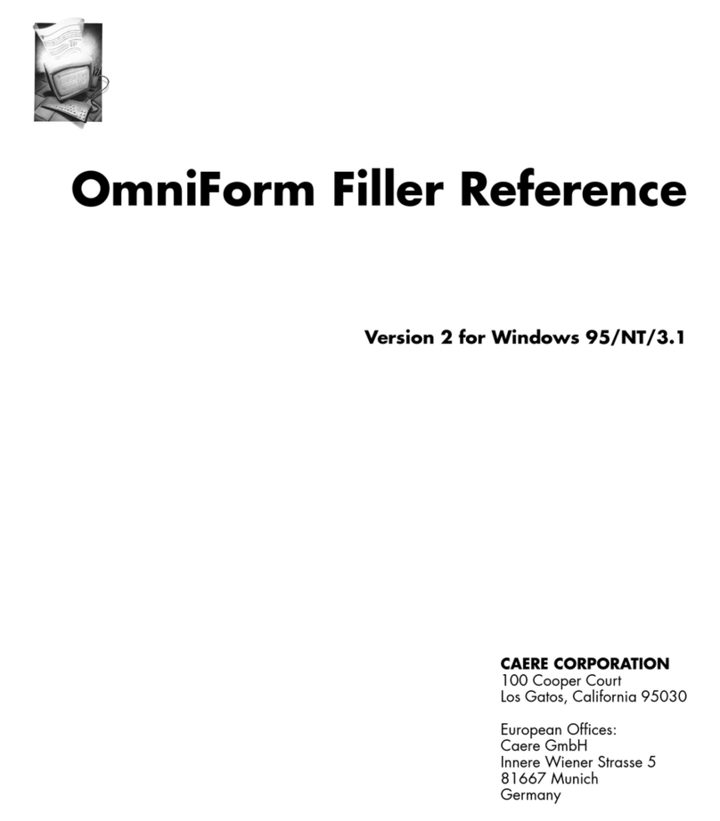 NUANCE OMNIFORM FILLER 2 REFERENCE FOR MACINTOSH Service manual