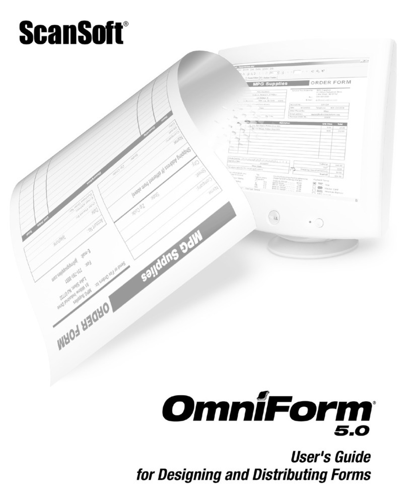 NUANCE OMNIFORM 5 FOR DESIGNING AND DISTRIBUTING... User manual NUANCE OMNIFORM 5 FOR DESIGNING AND DISTRIBUTING... User manual