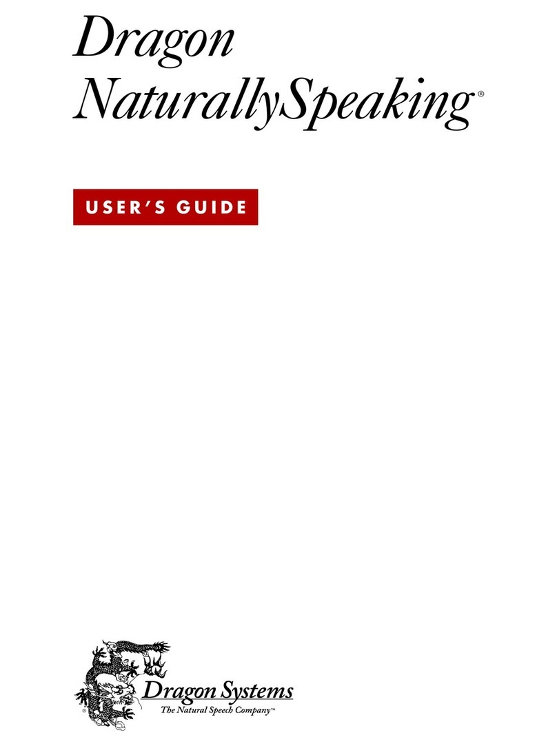 Dragon Systems DRAGON NATURALLYSPEAKING PROFESSIONAL 4 User manual