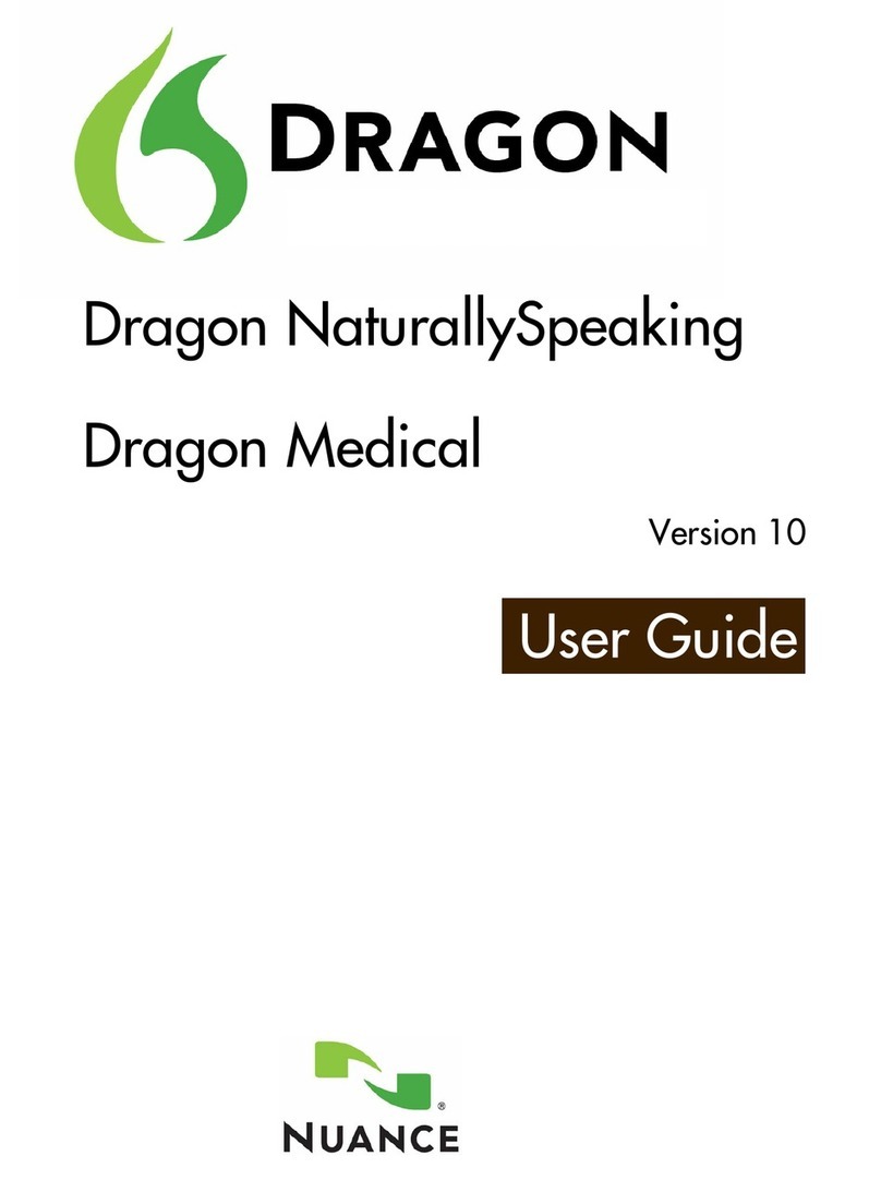 NUANCE DRAGON MEDICAL - VERSION 10 User manual