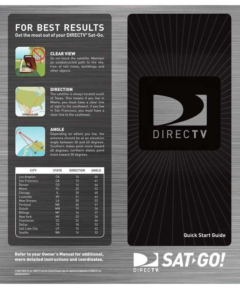 DirecTV DirecTV SAT GO quick start guide