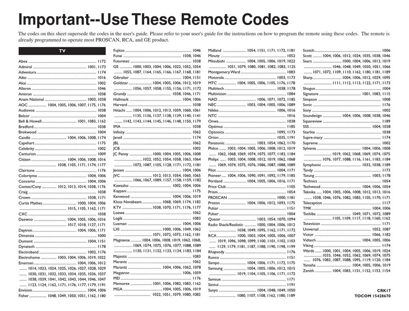 RCA DRD222RD User manual