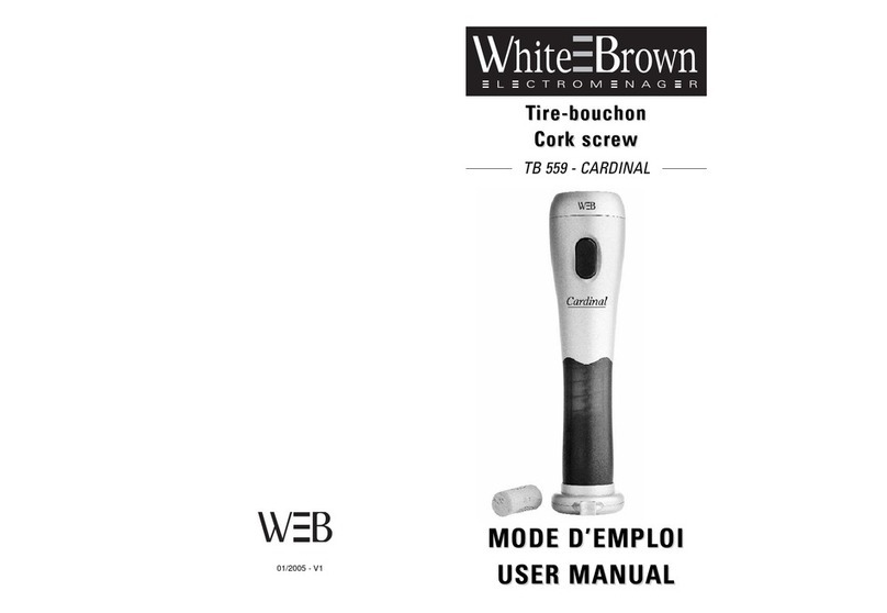 WHITE BROWN TB 559 user manual