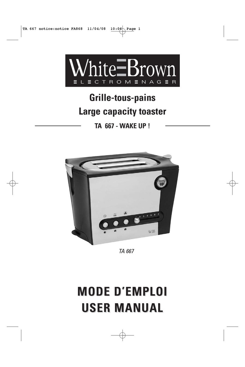 WHITE BROWN TA 667 User manual