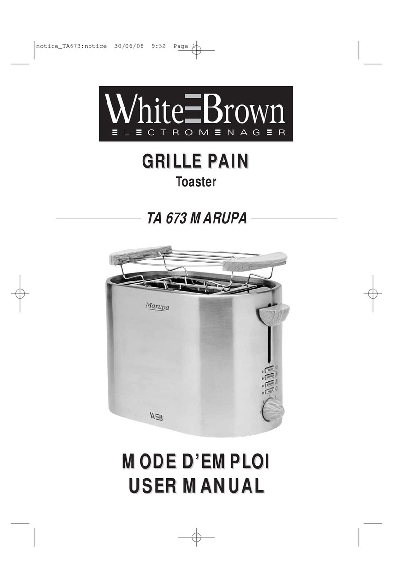 WHITE BROWN TA 673 user manual