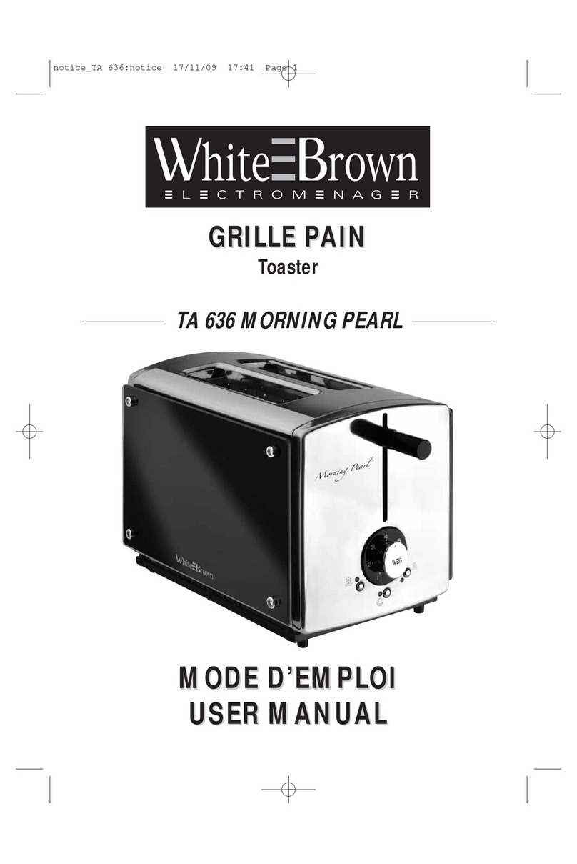 WHITE BROWN TA 636 user manual
