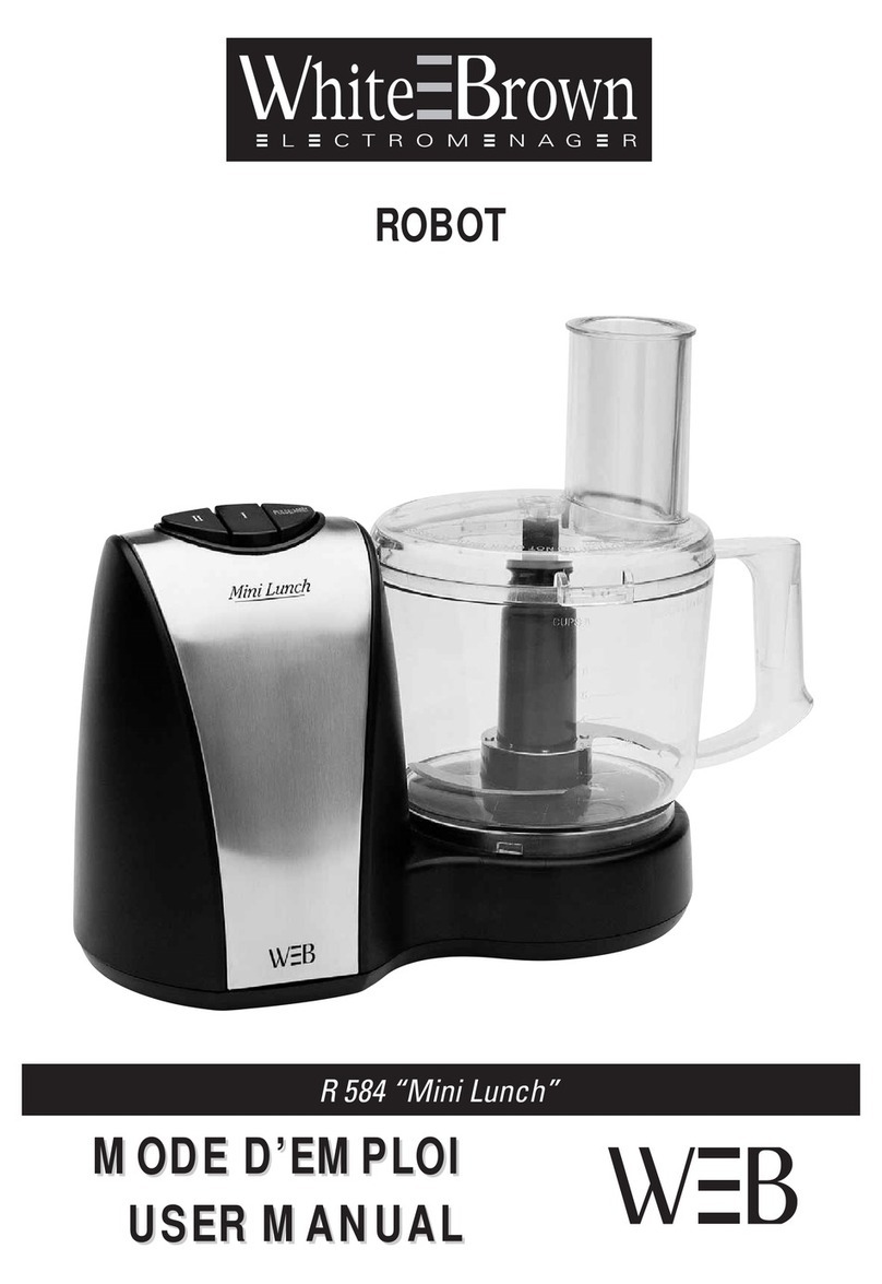 WHITE BROWN R 584 User manual