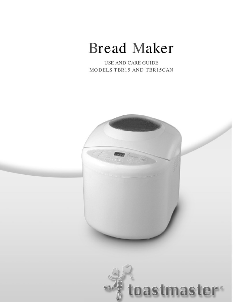 Toastmaster tbr15 User manual