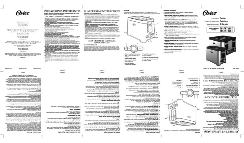 Oster TSSTRT2SST User manual