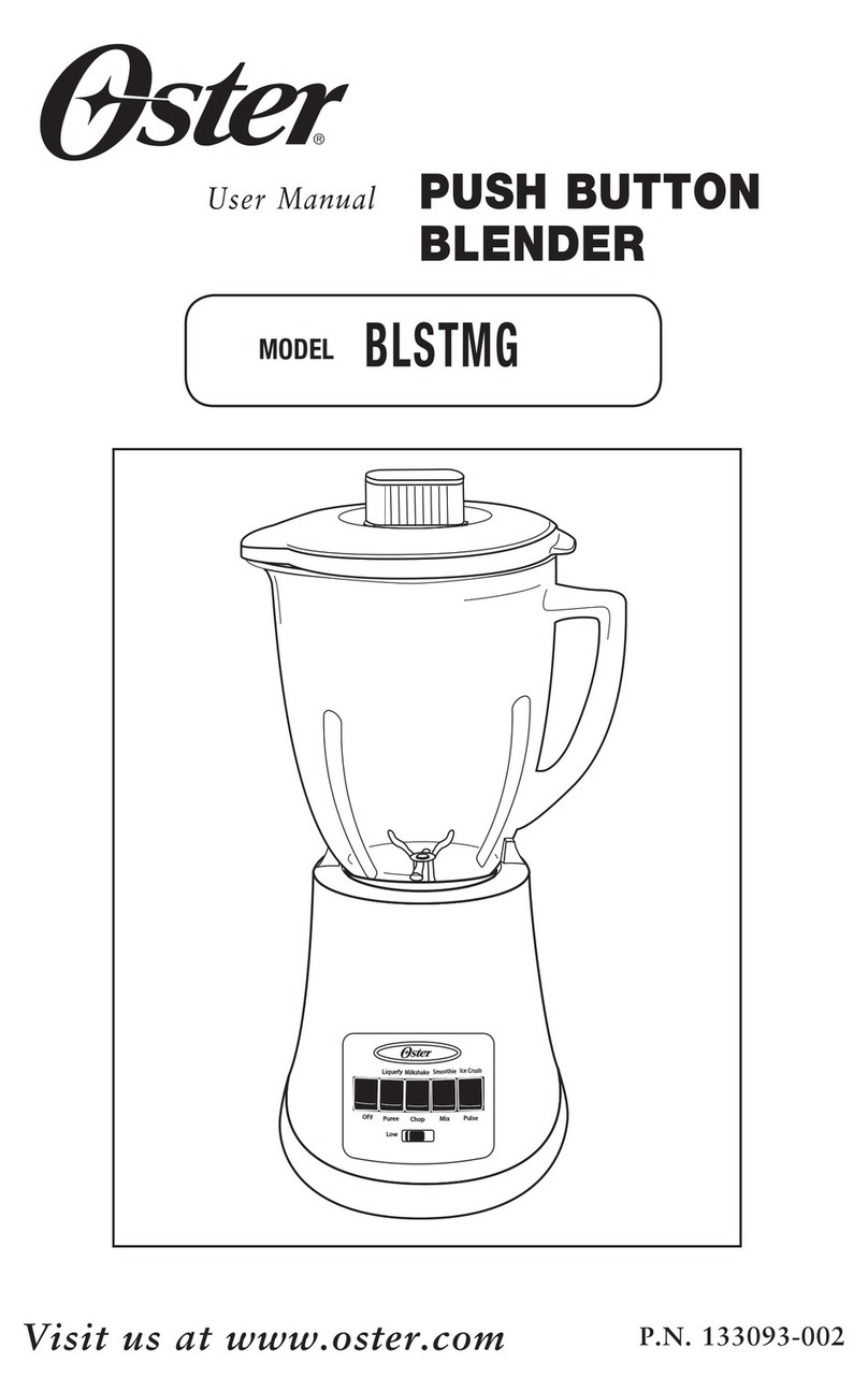 Oster BLSTMG User manual Oster BLSTMG User manual