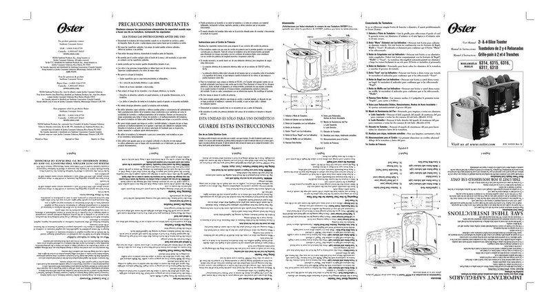 Oster 6314 User manual