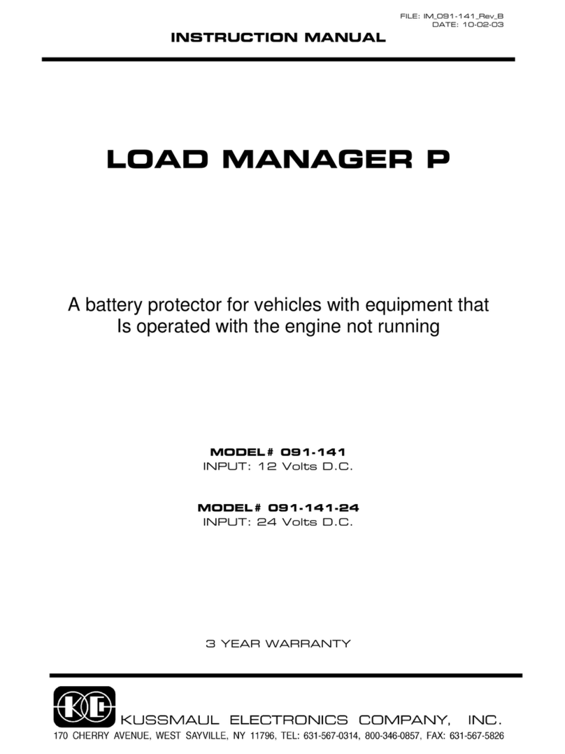 KUSSMAUL 091-141 instruction manual