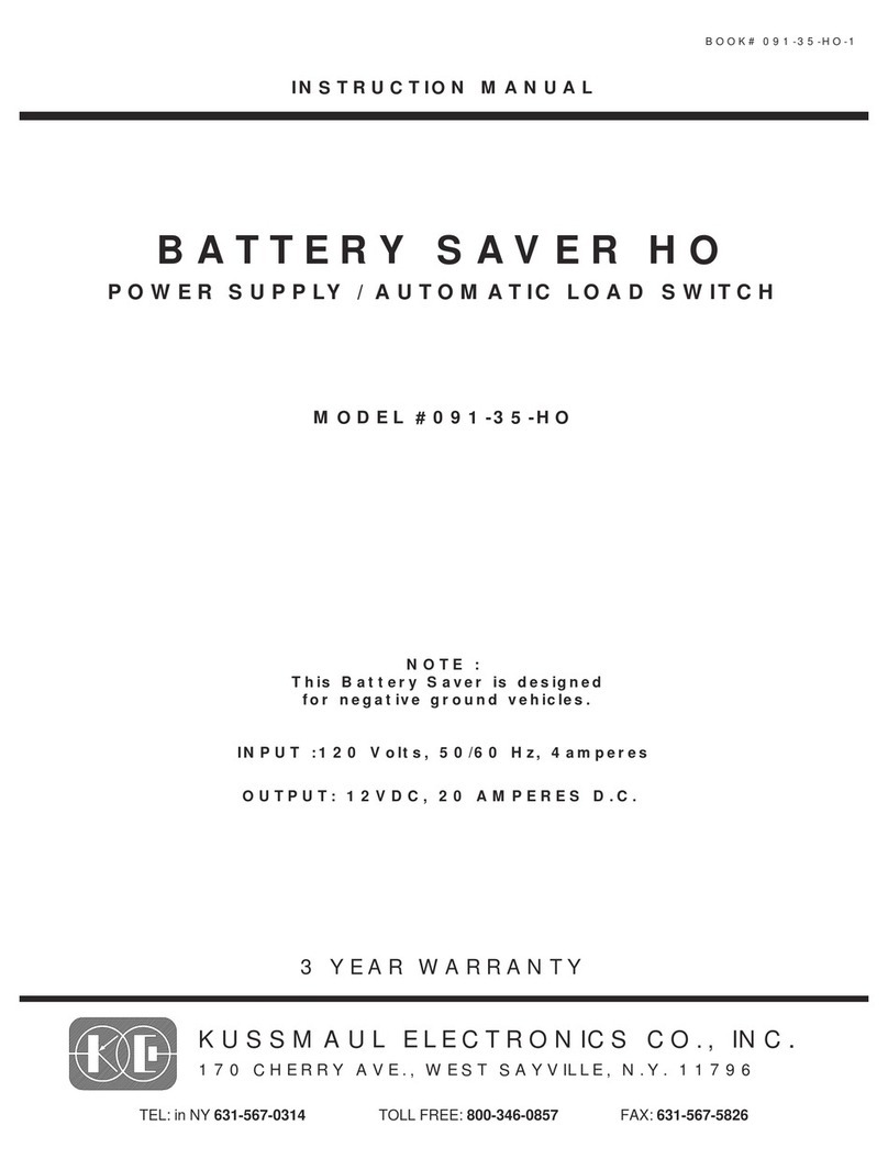 KUSSMAUL 091-35-HO instruction manual