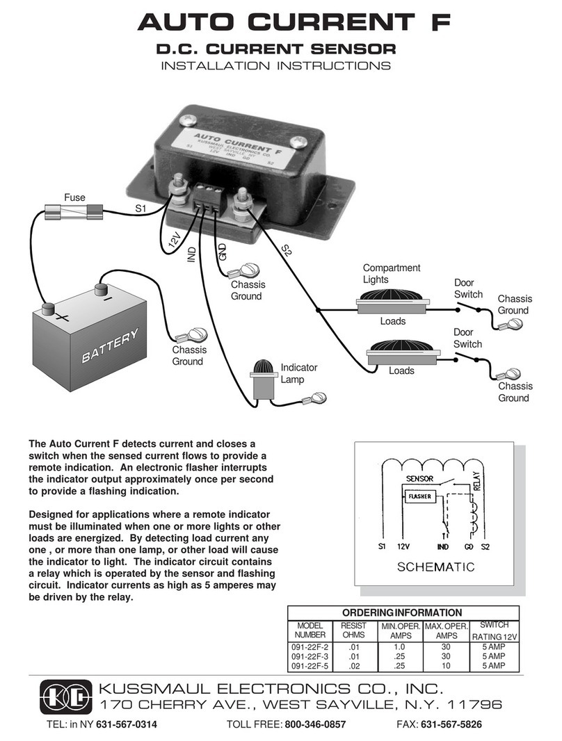 KUSSMAUL 091-22F installation instructions