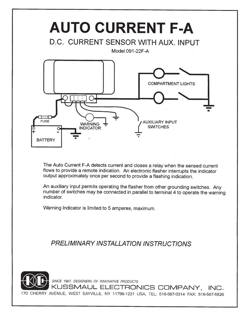 KUSSMAUL 091-22F-A installation instructions