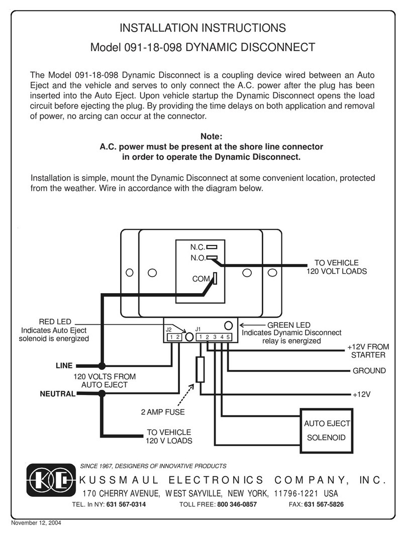 KUSSMAUL 091-18-098 installation instructions