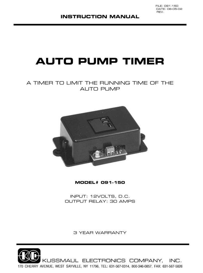 KUSSMAUL 091-150 instruction manual