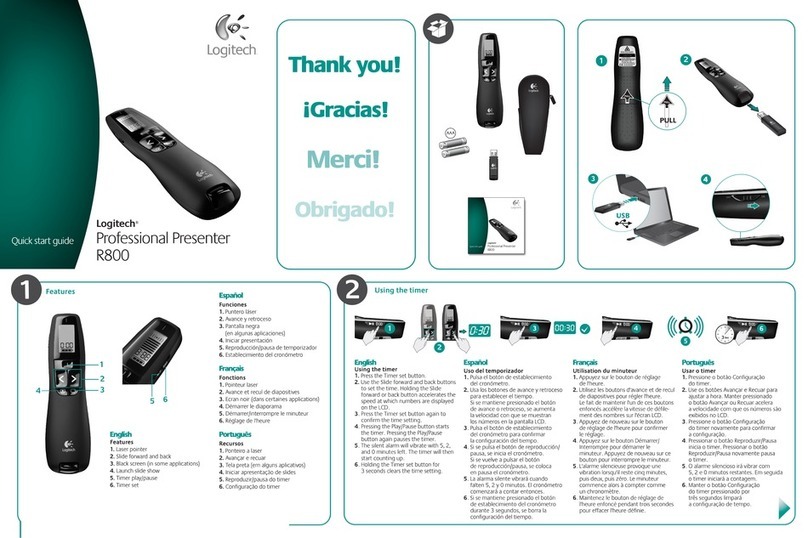 Logitech R800 - Professional Presenter Presentation Remote... User manual