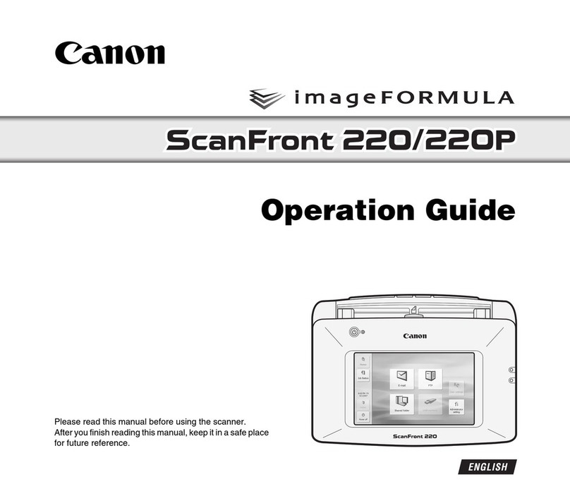 Canon 220P - imageFORMULA ScanFront User manual