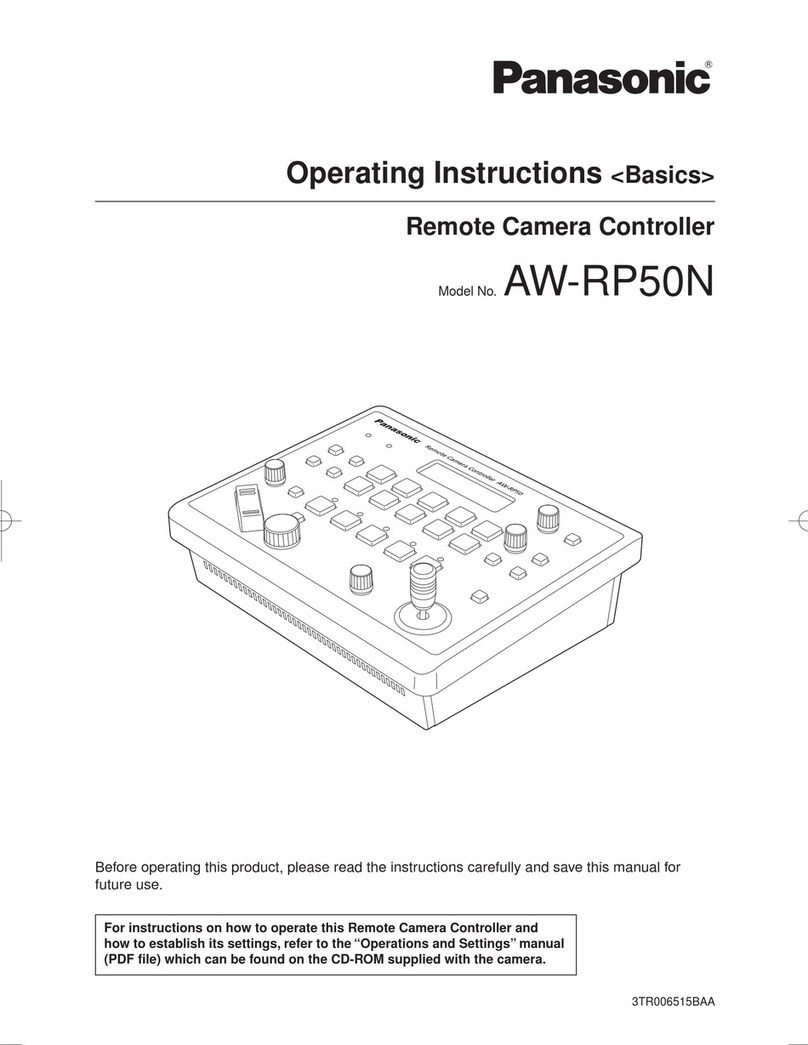 Panasonic AWRP50N - REMOTE CAMERA CONTROLLER User manual Panasonic AWRP50N - REMOTE CAMERA CONTROLLER User manual