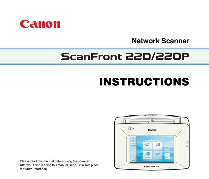 Canon 2263B002 - imageFORMULA ScanFront 220 User manual