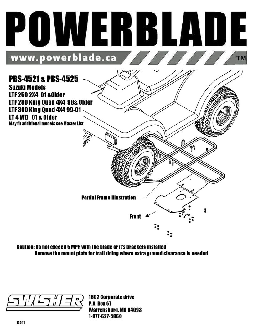 Swisher PowerBlade PBS-4521 Assembly instructions
