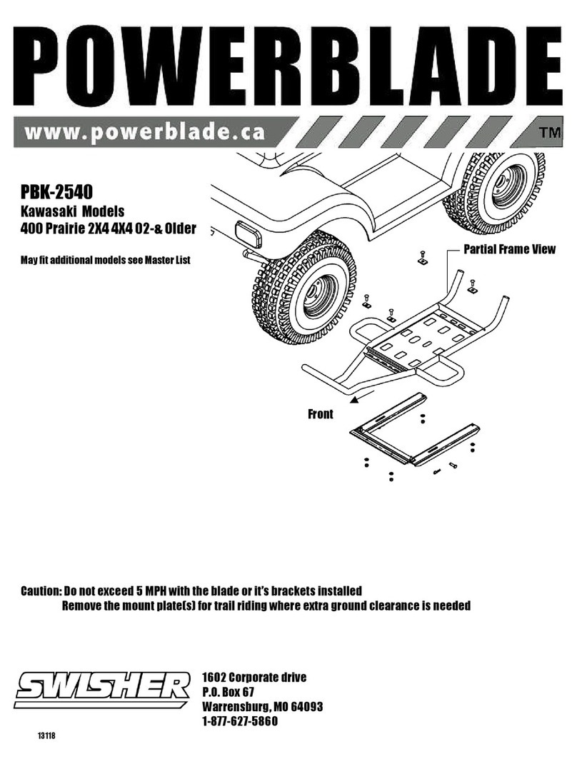 Swisher PowerBlade PBK-2540 User manual