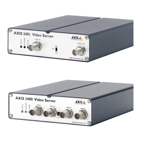 Axis 2400 - PHP3 GUIDE User manual