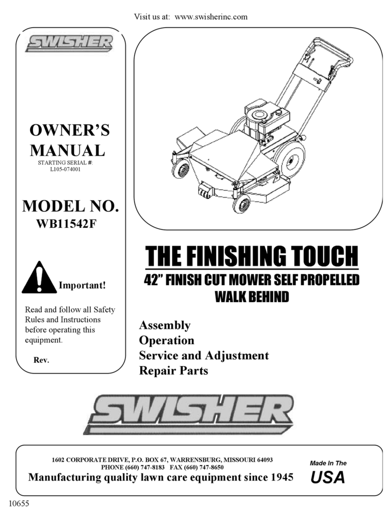 Swisher WB11542F owner's manual
