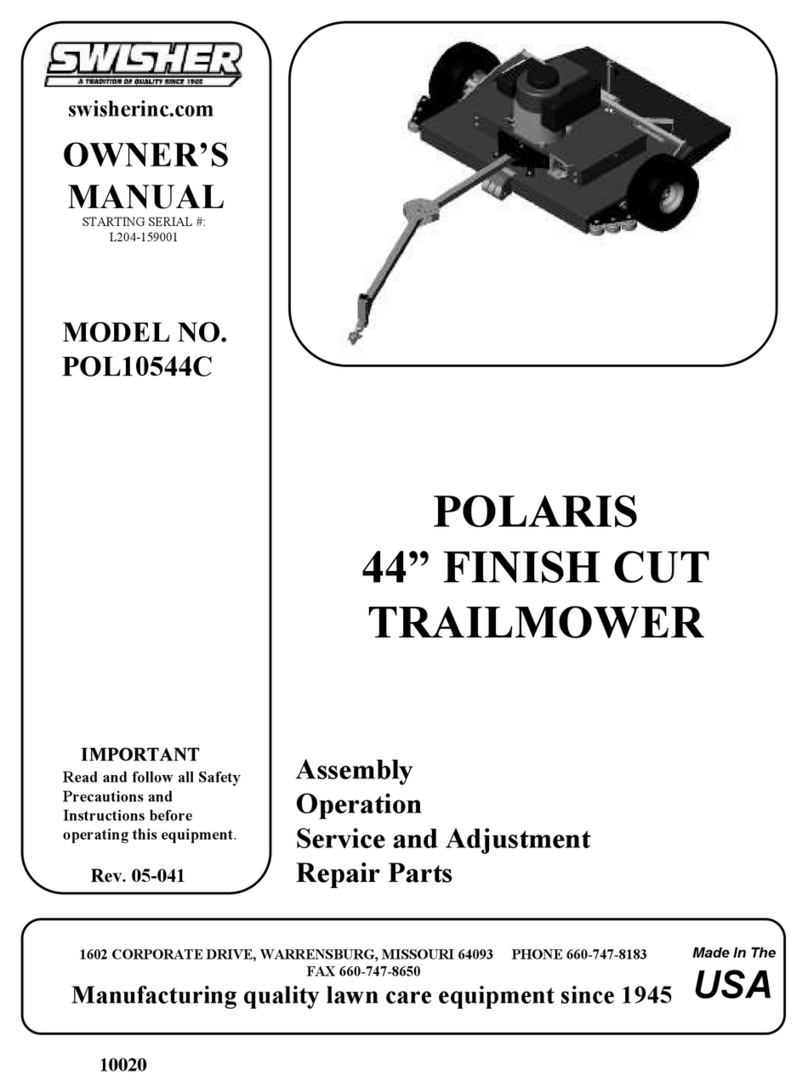 Swisher POL10544C User manual