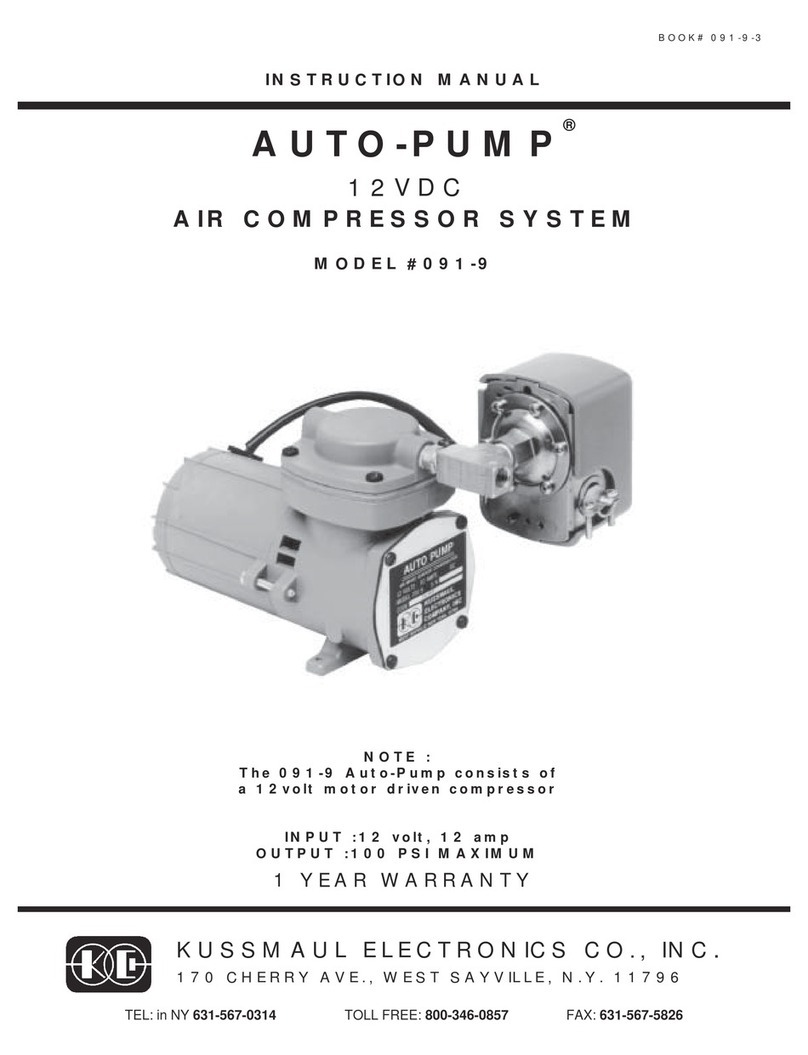 KUSSMAUL 091-9 AUTO-PUMP instruction manual