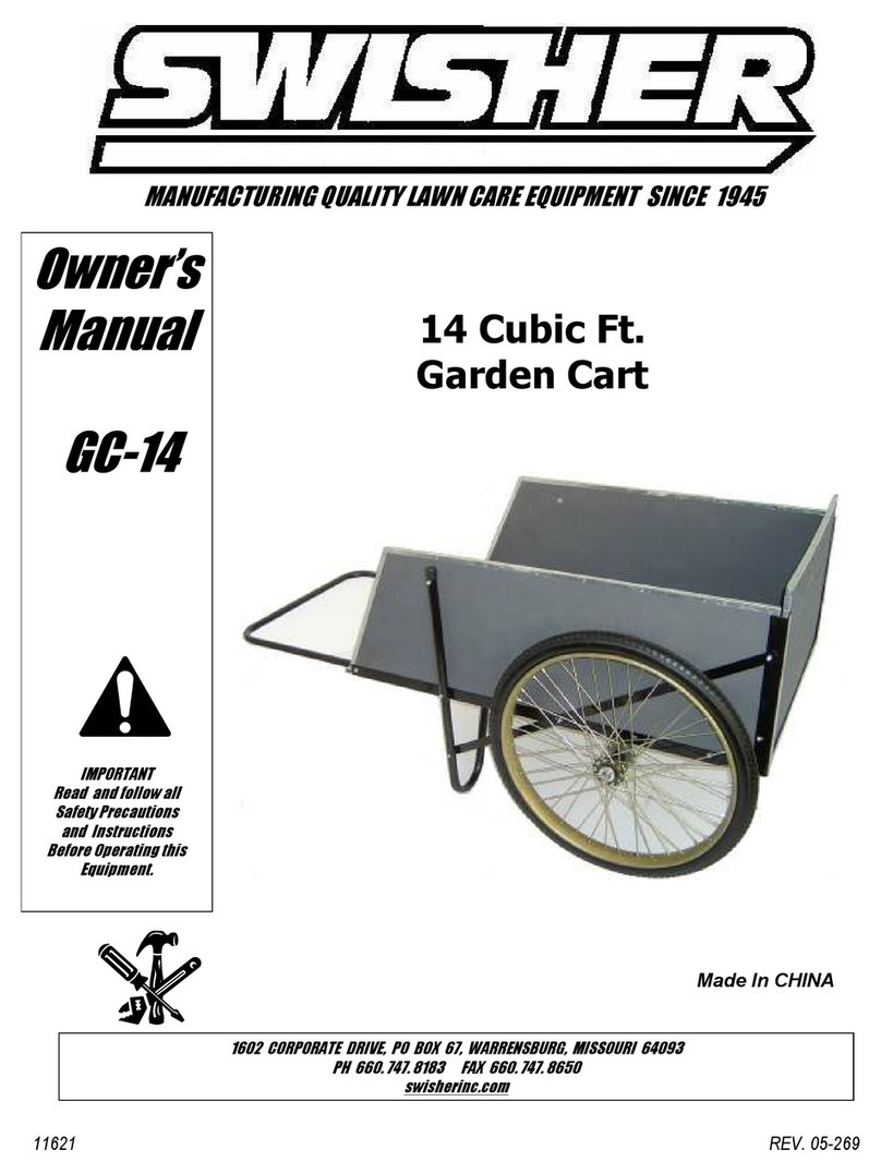 Swisher GC-14 GARDEN CART manual