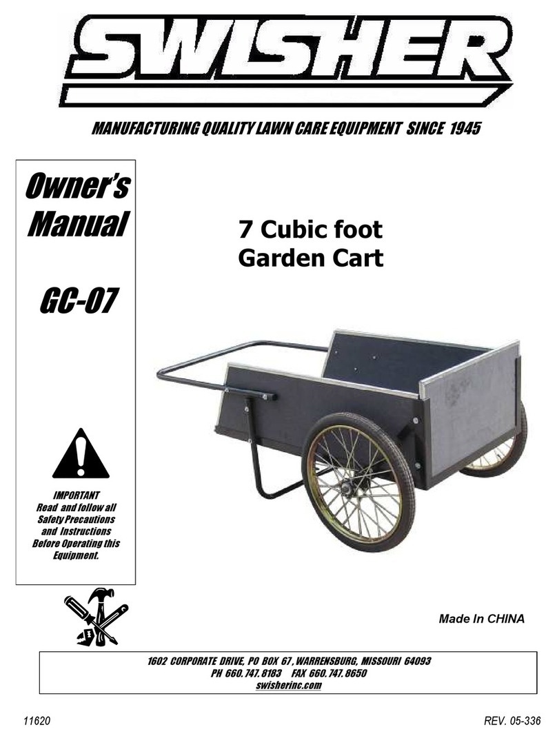 Swisher GC-07 GARDEN CART User manual