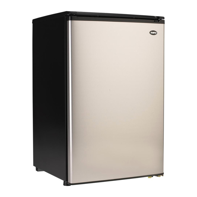 Sanyo SR4912M - 4.9 cu. Ft. All Refrigerator parts list