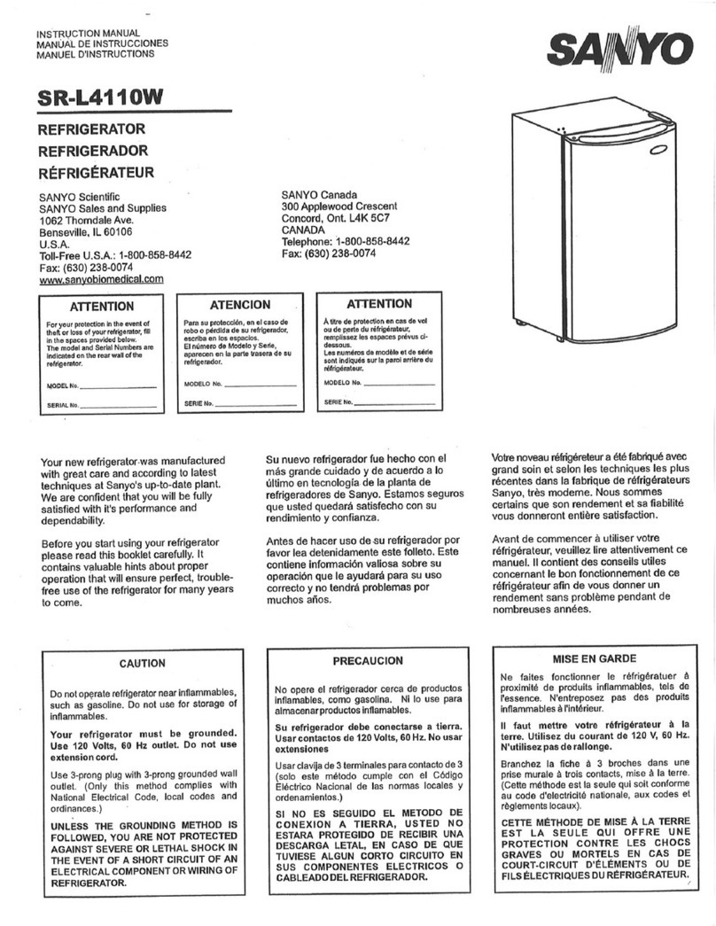 Sanyo SR-L4110W - Commercial Solutions Lab User manual