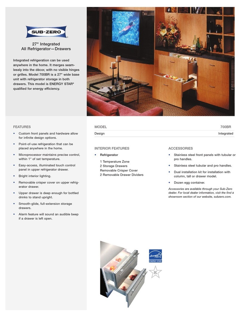 Sub-Zero 700BR User manual