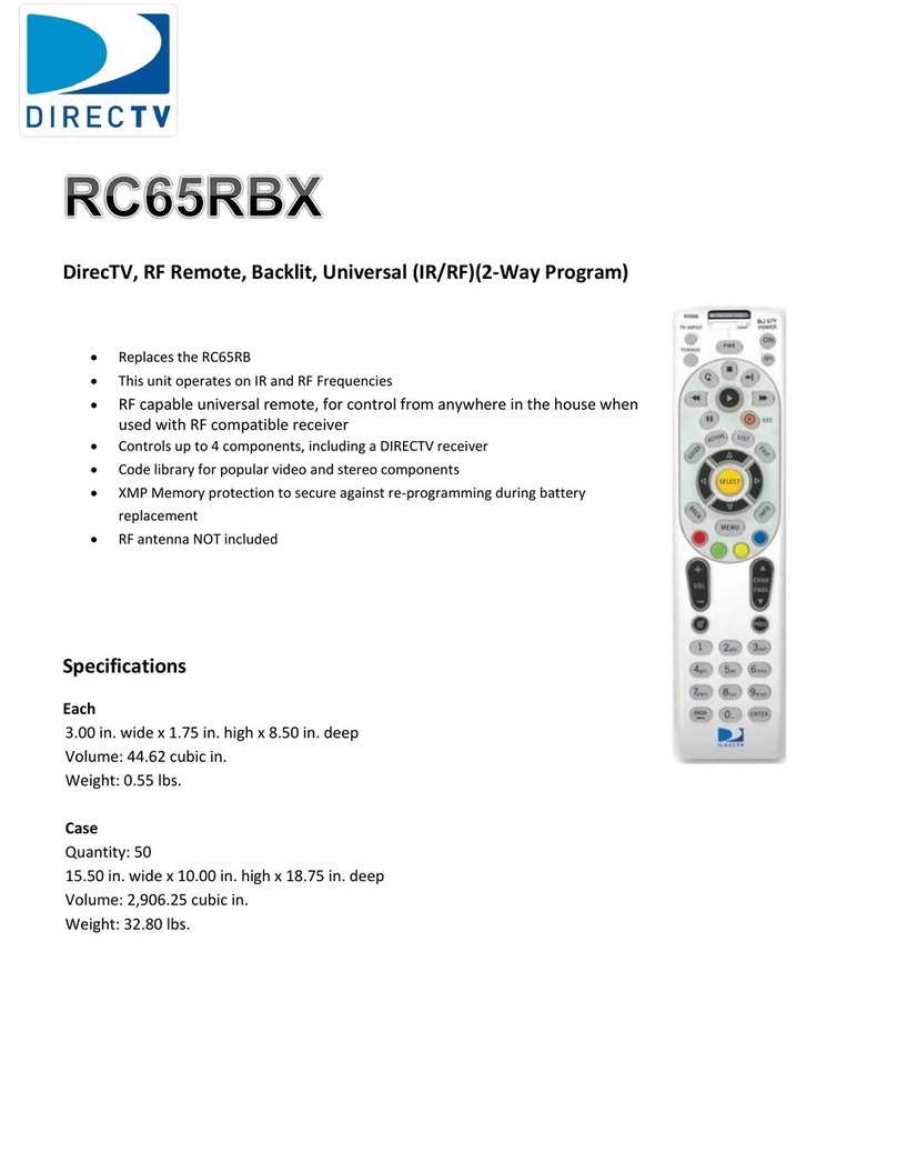DirecTV RC65RBX User manual