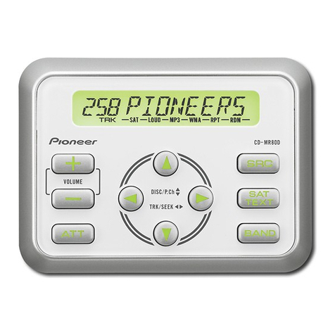 Pioneer CDMR80D - Car Marine-Use Wired Remote... User manual